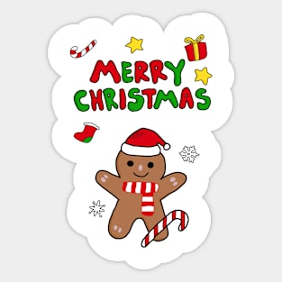 Merry Christmas Drawing Sticker